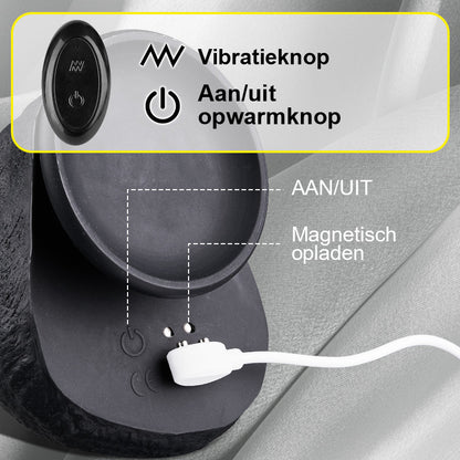 Maurice - Grote Stotende Vibrerende Verwarmende Bruine Dildo Voor Mannen Vrouwen