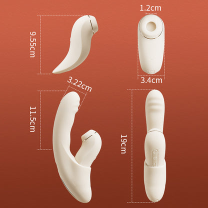SVAKOM 4 IN 1 APP Controle Stuwend Zuigend Verwarmend G-Spot Vibrators Afneembare Zuigstimulator