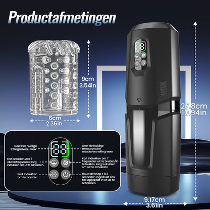 GripMax – Handsfree masturbator voor mannen met zuignapbevestiging