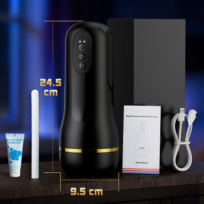 Captain - 5 Zuigen 10 Vibrerende Gesimuleerde Vagina Ingang Mannelijke Masturbatie Cups