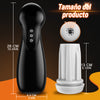 SolaceX - 8 Succion 10 Vibratie One Touch Orgasme Digitaal Vacuüm Masturbator