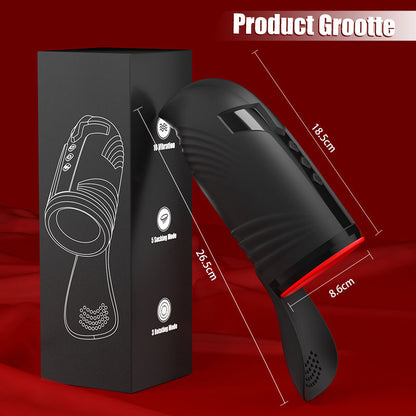 Cavallerist-10 Vibratie 5 Oraal Zuigen 3 Draaien Spinnen Glans Training + Masturbatie