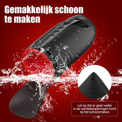 Cavallerist-10 Vibratie 5 Oraal Zuigen 3 Draaien Spinnen Glans Training + Masturbatie