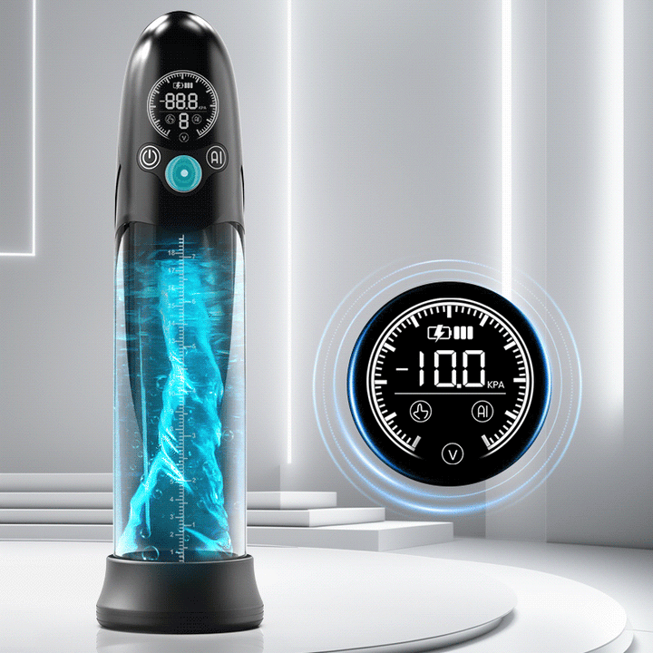 BathFun - Professionele Penispomp Krachtige Vacuümfunctie Volledig Waterdicht Intelligente Trainingsfunctie