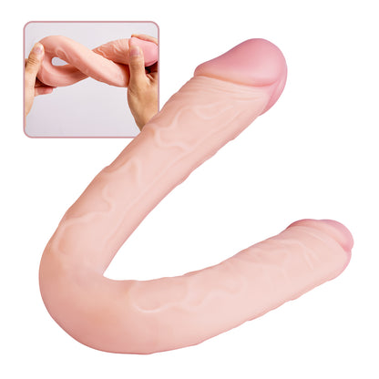 Realistische dubbele dildo voor lesbische vrouwen homomannen