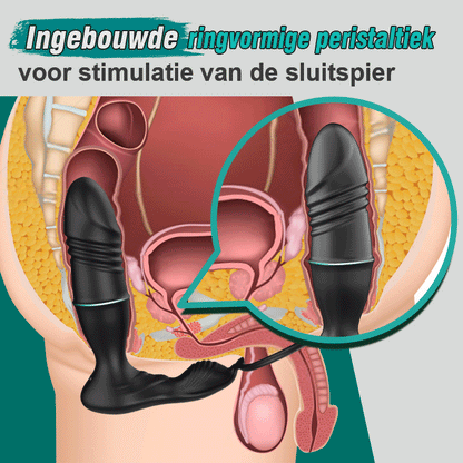 【HOT】Murphy-APP/Controller & 9-Telescopiche/Vibration & Penis Ring Lock Prostate Massager